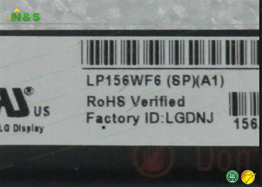 15.6インチおよび1920*1080 LG LCDはTransmissive LP156WF6-SPA1 AH-IPSに、普通黒いパネルをはめます